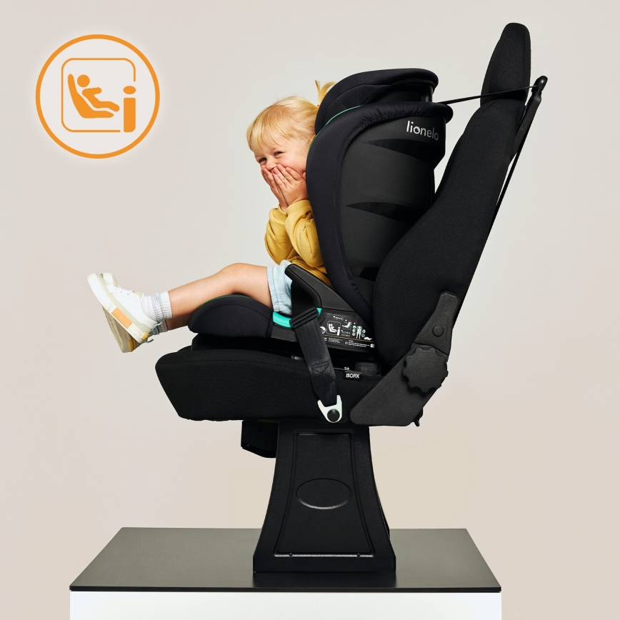 Lionelo - Παιδικό κάθισμα αυτοκινήτου NEAL i-Size 100-150 cm Κόκκινο μπορντό