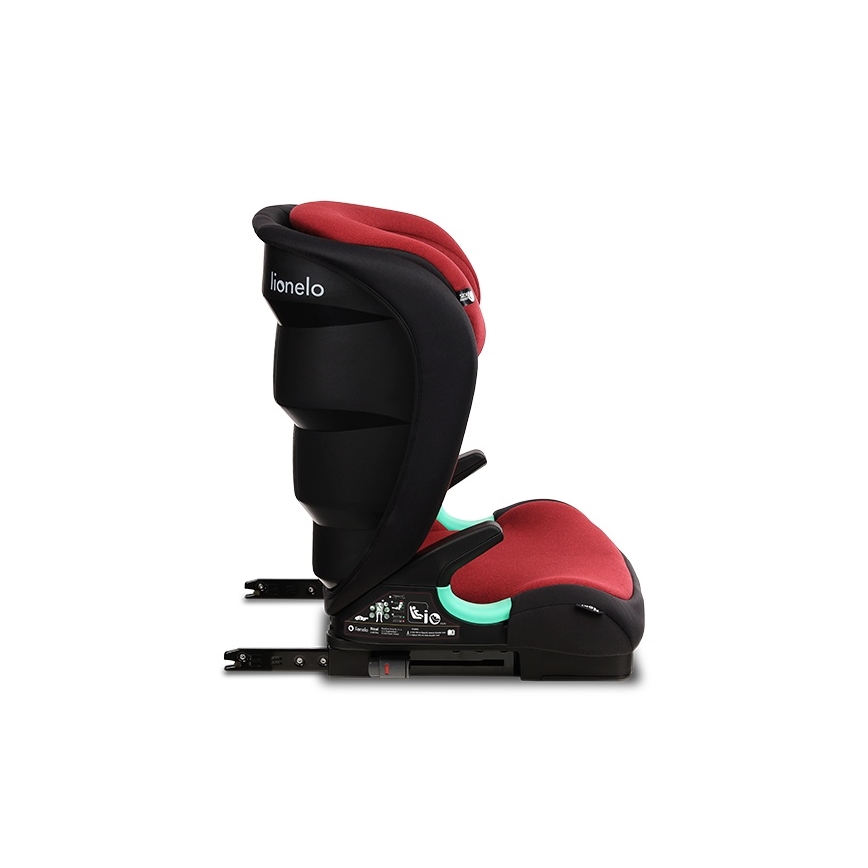 Lionelo - Παιδικό κάθισμα αυτοκινήτου NEAL i-Size 100-150 cm Κόκκινο μπορντό