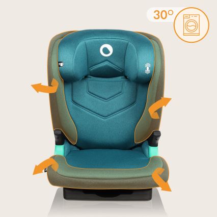 Lionelo - Παιδικό κάθισμα αυτοκινήτου NEAL i-Size 100-150 cm Πράσινο-τιρκουάζ