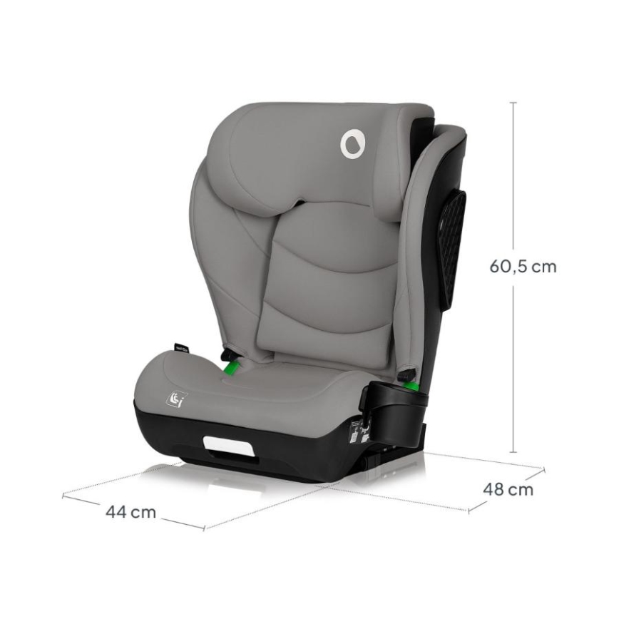 Lionelo - Παιδικό κάθισμα αυτοκινήτου NEAL i-Size 100-150 cm Γκρι μπετονί