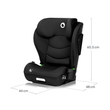 Lionelo - Παιδικό κάθισμα αυτοκινήτου NEAL i-Size 100-150 cm Μαύρο Carbon