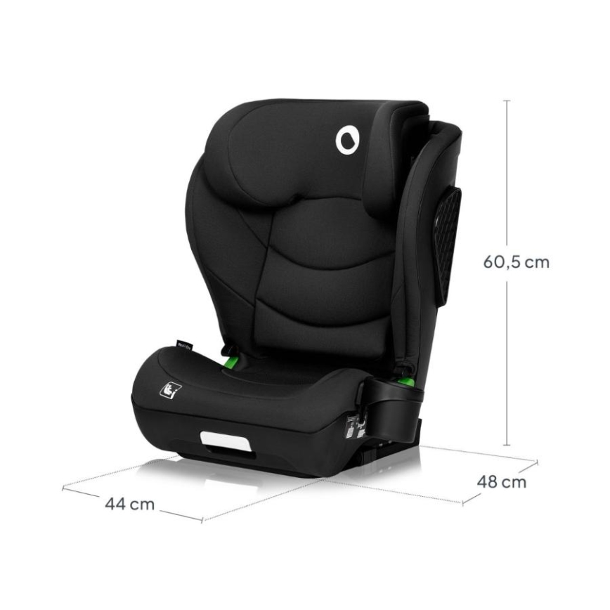 Lionelo - Παιδικό κάθισμα αυτοκινήτου NEAL i-Size 100-150 cm Μαύρο Carbon