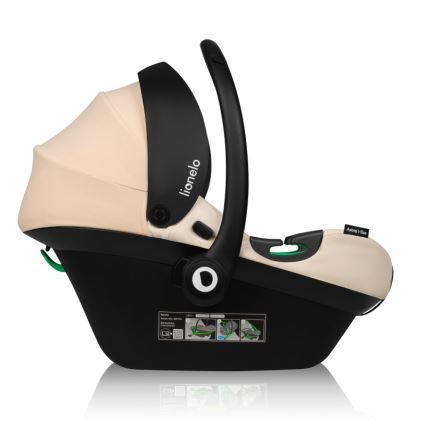 Lionelo - Παιδικό κάθισμα αυτοκινήτου με περιστρεφόμενη βάση ASTRID SET i-Size 40-87 cm Μπεζ (Sand)