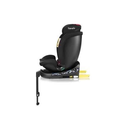 Lionelo - Παιδικό κάθισμα αυτοκινήτου με περιστρεφόμενη βάση NAVY i-Size 40-150 cm μαύρο/κόκκινο