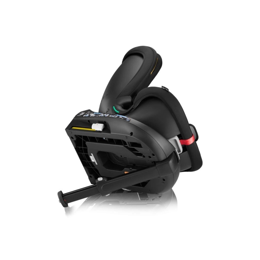 Lionelo - Παιδικό κάθισμα αυτοκινήτου με περιστρεφόμενη βάση NAVY i-Size 40-150 cm μαύρο/κόκκινο