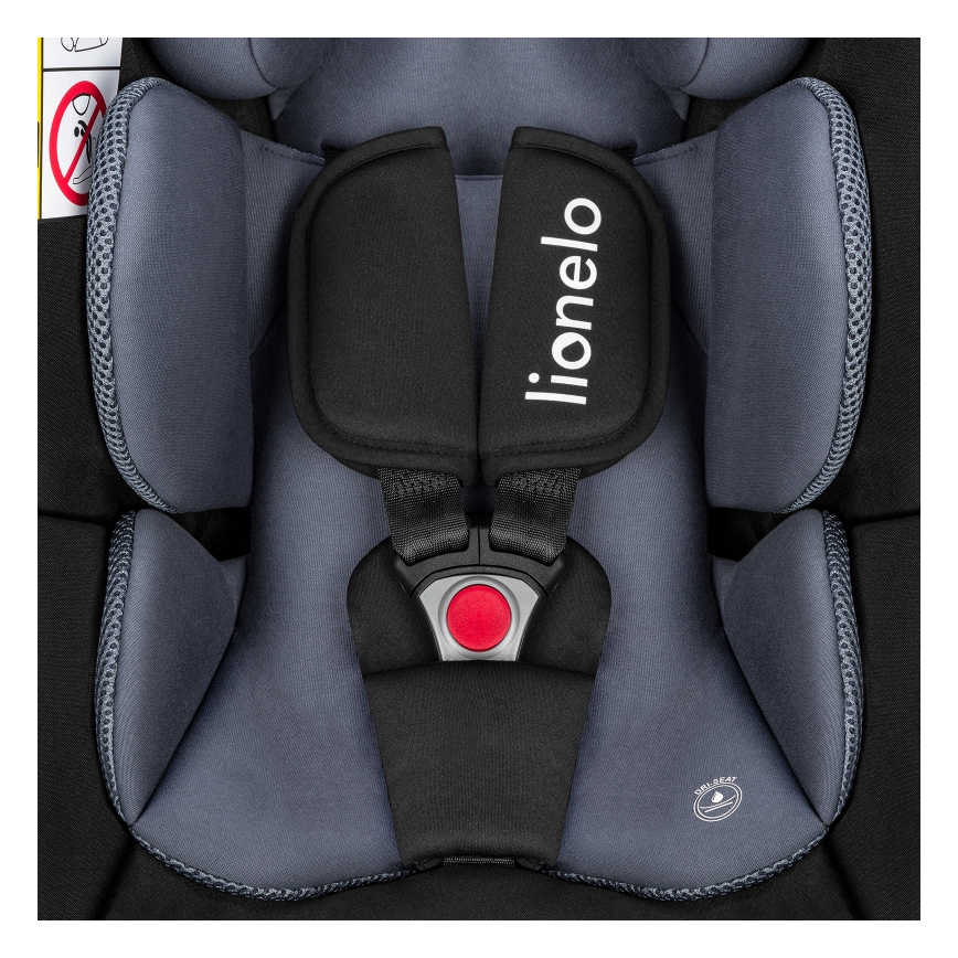 Lionelo - Παιδικό κάθισμα αυτοκινήτου με βάση ASTRID SET i-Size 40-87 cm Μαύρο Γκρι
