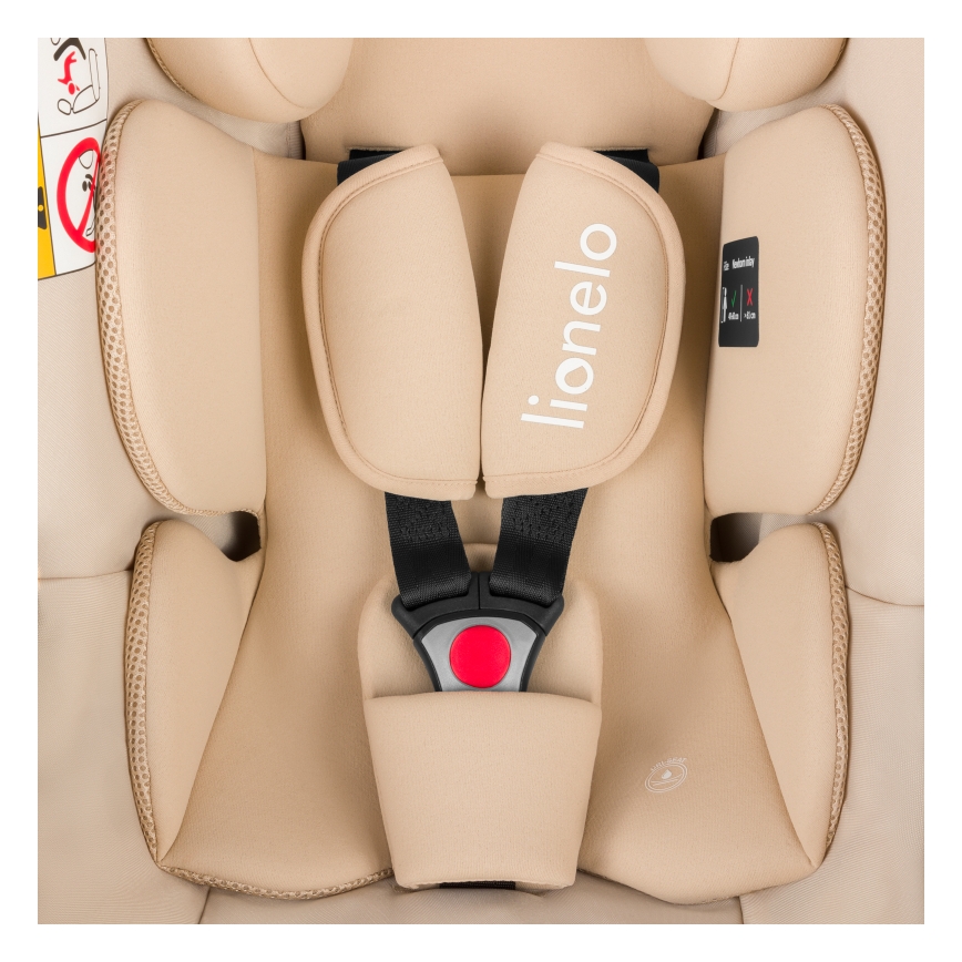 Lionelo - Παιδικό κάθισμα αυτοκινήτου με βάση ASTRID SET i-Size 40-87 cm Μπεζ Άμμος