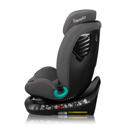 Lionelo - Παιδικό κάθισμα αυτοκινήτου περιστρεφόμενο με βάση BASTIAAN ONE i-Size 40-150 cm Ροζ Τριαντάφυλλο