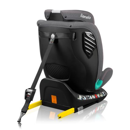 Lionelo - Παιδικό κάθισμα αυτοκινήτου περιστρεφόμενο με βάση BASTIAAN ONE i-Size 40-150 cm Ροζ Τριαντάφυλλο