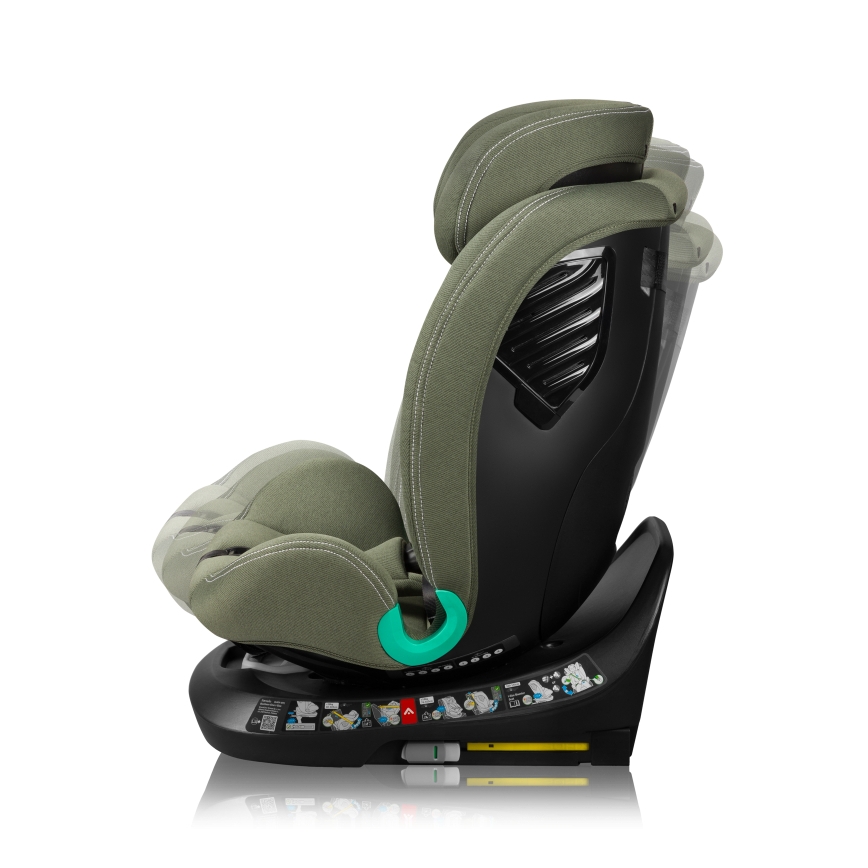 Lionelo - Παιδικό κάθισμα αυτοκινήτου με περιστρεφόμενη βάση BASTIAAN ONE i-Size 40-150 cm, χρώμα ελιάς