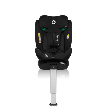 Lionelo - Περιστρεφόμενο παιδικό κάθισμα αυτοκινήτου BRAAM AIR με βάση, i-Size 40-150 cm, Μαύρο Carbon