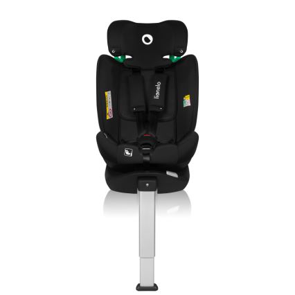 Lionelo - Περιστρεφόμενο παιδικό κάθισμα αυτοκινήτου BRAAM AIR με βάση, i-Size 40-150 cm, Μαύρο Carbon