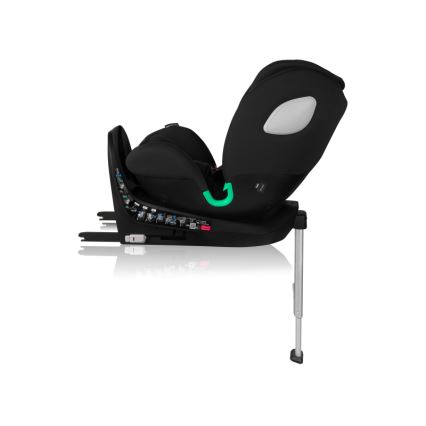 Lionelo - Περιστρεφόμενο παιδικό κάθισμα αυτοκινήτου BRAAM AIR με βάση, i-Size 40-150 cm, Μαύρο Carbon