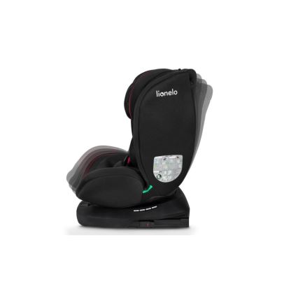 Lionelo - Παιδικό κάθισμα αυτοκινήτου BASTIAAN i-Size 40-150 εκ. μαύρο/κόκκινο