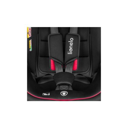 Lionelo - Παιδικό κάθισμα αυτοκινήτου BASTIAAN i-Size 40-150 εκ. μαύρο/κόκκινο