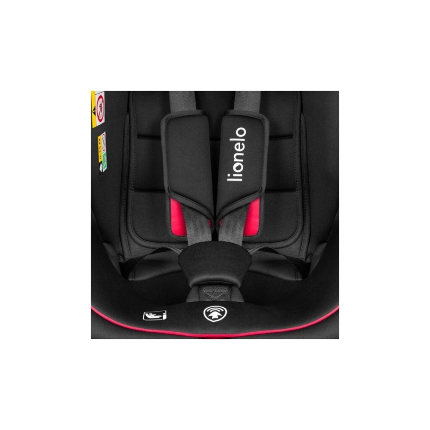 Lionelo - Παιδικό κάθισμα αυτοκινήτου BASTIAAN i-Size 40-150 εκ. μαύρο/κόκκινο