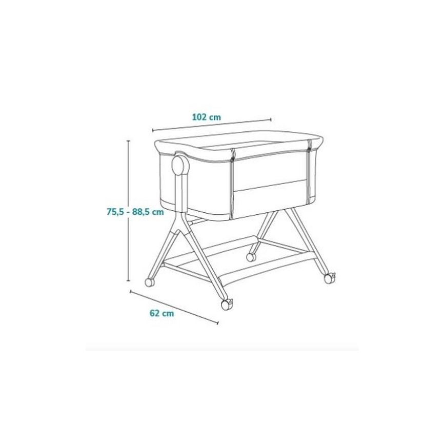 Lionelo - Παιδικό κρεβατάκι 3-σε-1 LEONIE PLUS μπεζ