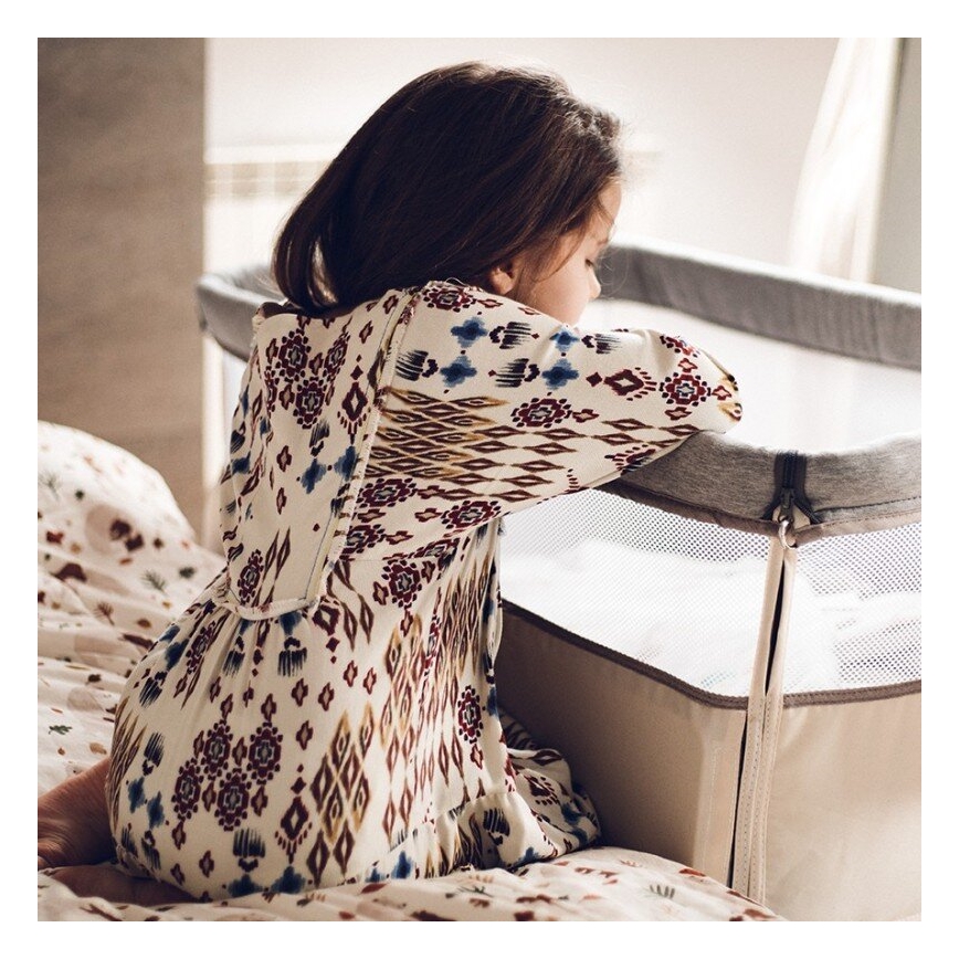 Lionelo - Παιδικό κρεβατάκι 3 σε 1 LEONIE γκρι/μπεζ