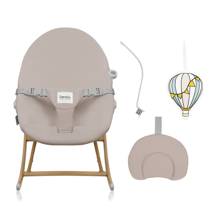 Lionelo - Παιδικό κουνιστό κάθισμα DALIA ROCKER Μπεζ Άμμος