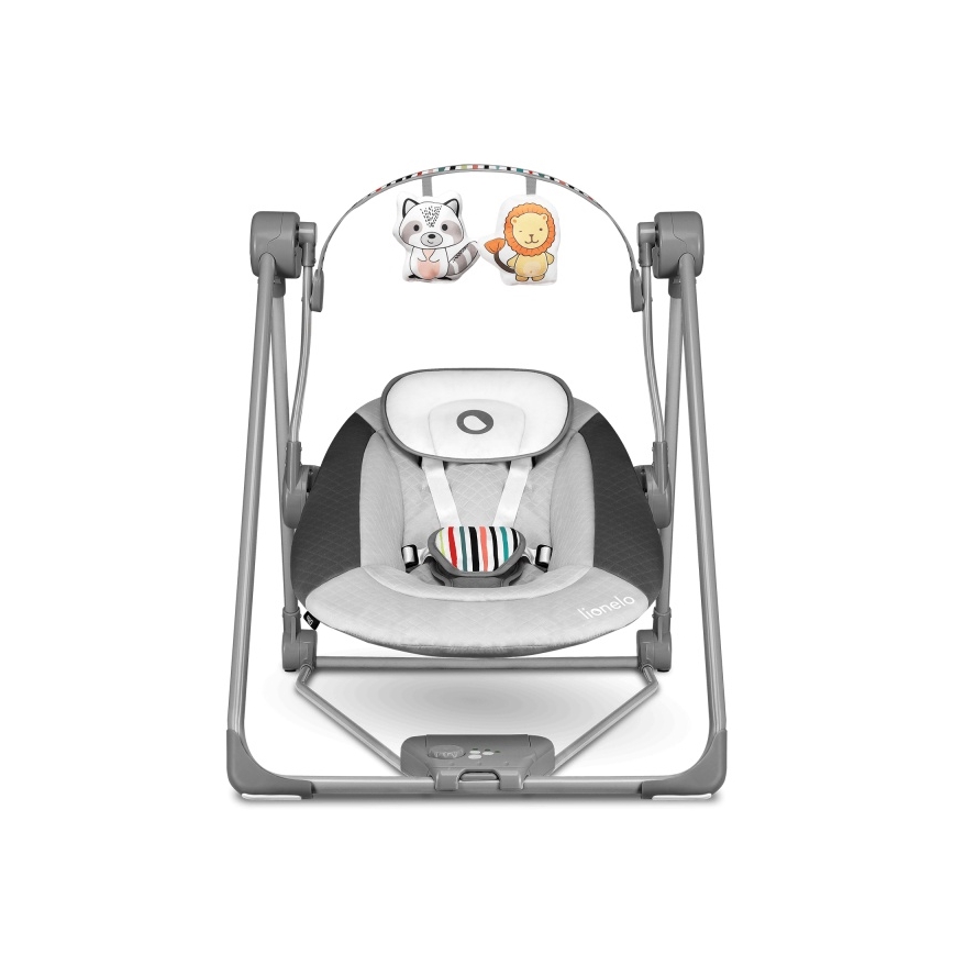 Lionelo - Παιδικό κουνιστό κάθισμα OTTO 4xLR14 Cozy Grey