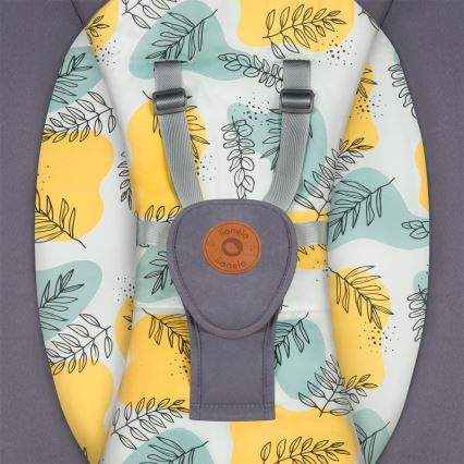 Lionelo - Παιδικό κουνιστό κάθισμα με μελωδία RALF 4xAA Grey Concrete + τηλεχειριστήριο