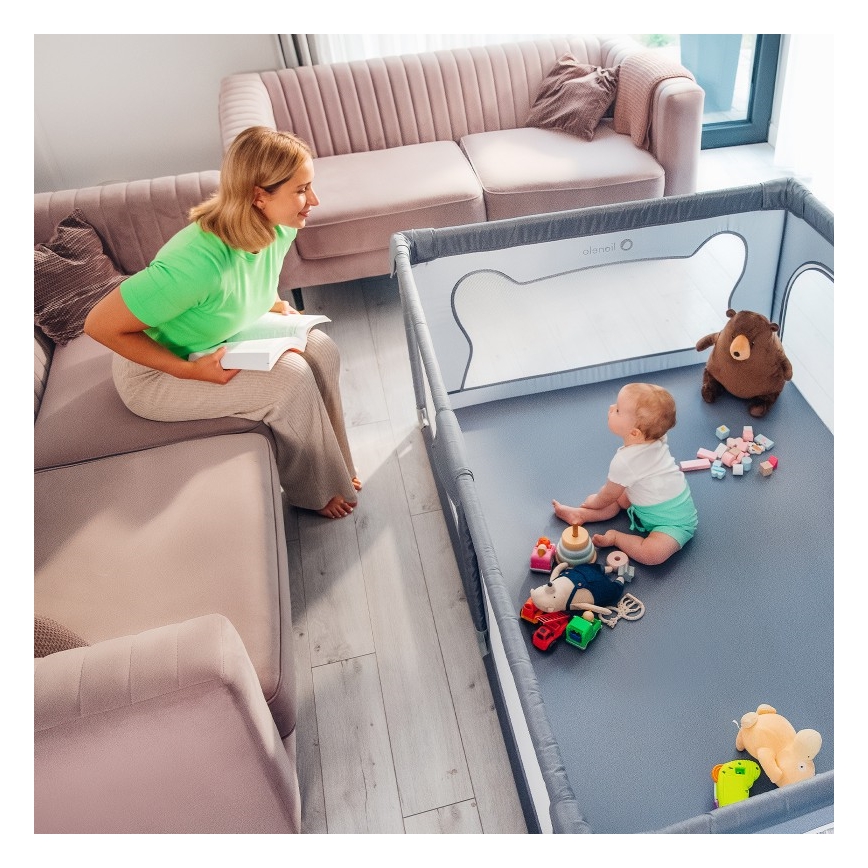 Lionelo - Παιδικό Πάρκο WILLOW γκρι