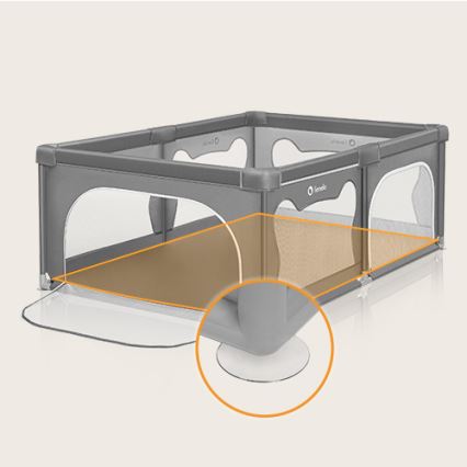 Lionelo - Παιδικό Πάρκο WILLOW γκρι