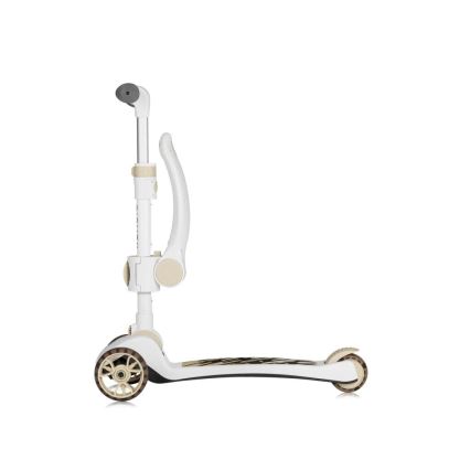 Lionelo - Παιδικό πατίνι 2 σε 1 FRANKY λευκό/μπεζ