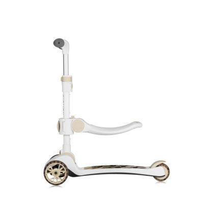 Lionelo - Παιδικό πατίνι 2 σε 1 FRANKY λευκό/μπεζ