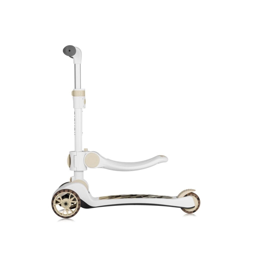 Lionelo - Παιδικό πατίνι 2 σε 1 FRANKY λευκό/μπεζ