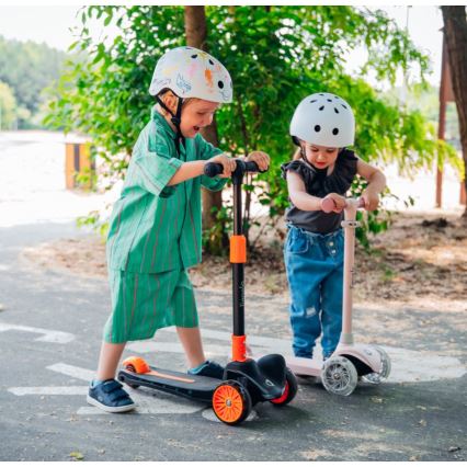 Lionelo - Παιδικό πατίνι JESSY 3xAA σε ροζ