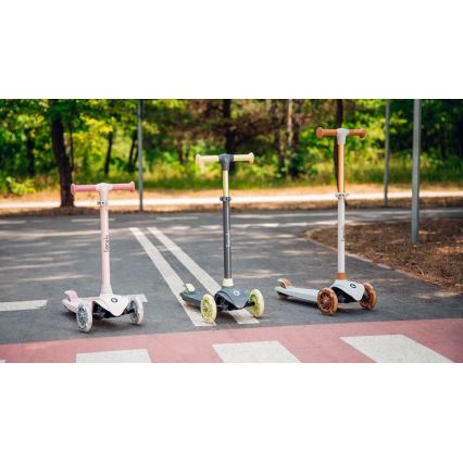 Lionelo - Παιδικό πατίνι JESSY 3xAA ροζ