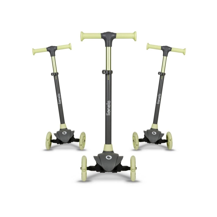 Lionelo - Παιδικό πατίνι JESSY 3xAA γκρι/πράσινο