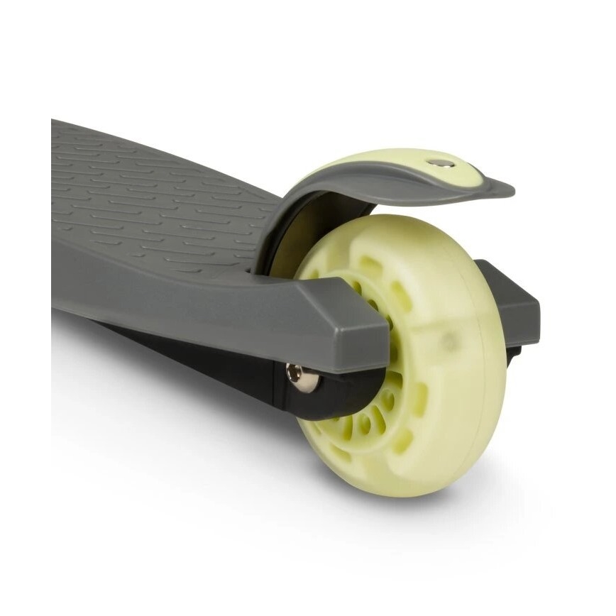 Lionelo - Παιδικό πατίνι JESSY 3xAA γκρι/πράσινο