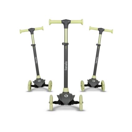 Lionelo - Παιδικό πατίνι JESSY γκρι/πράσινο