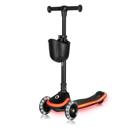 Lionelo - Παιδικό πατίνι MEY 3xAAA Μαύρο Όνυξ