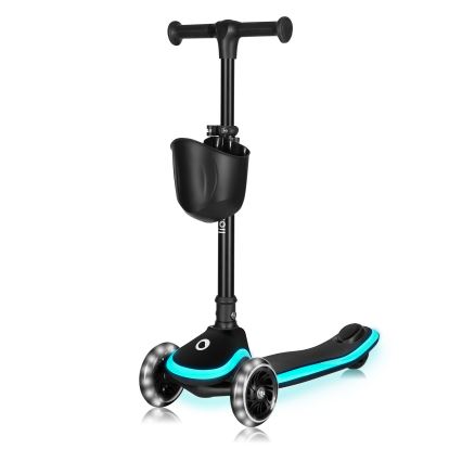 Lionelo - Παιδικό πατίνι MEY 3xAAA Μαύρο Όνυξ