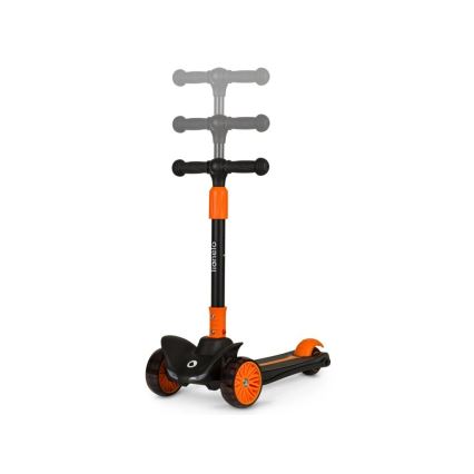 Lionelo - Παιδικό πατίνι TIMMY 3xAA πορτοκαλί/μαύρο