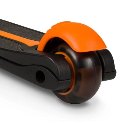 Lionelo - Παιδικό πατίνι TIMMY 3xAA πορτοκαλί/μαύρο