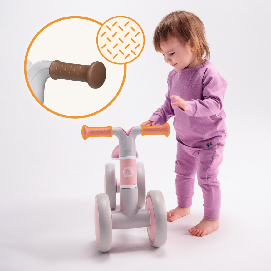 Lionelo - Παιδικό ποδήλατο ισορροπίας VILLY, σε μπεζ απόχρωση latte