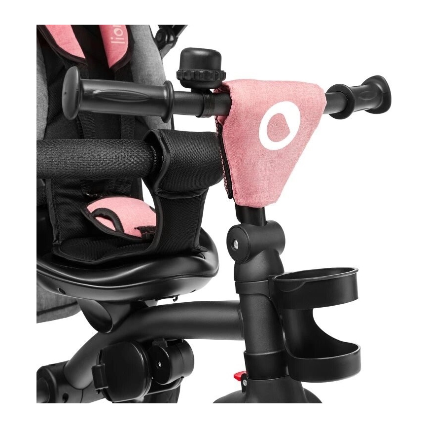 Lionelo - Παιδικό τρίκυκλο ποδήλατο TRIS ροζ/γκρι