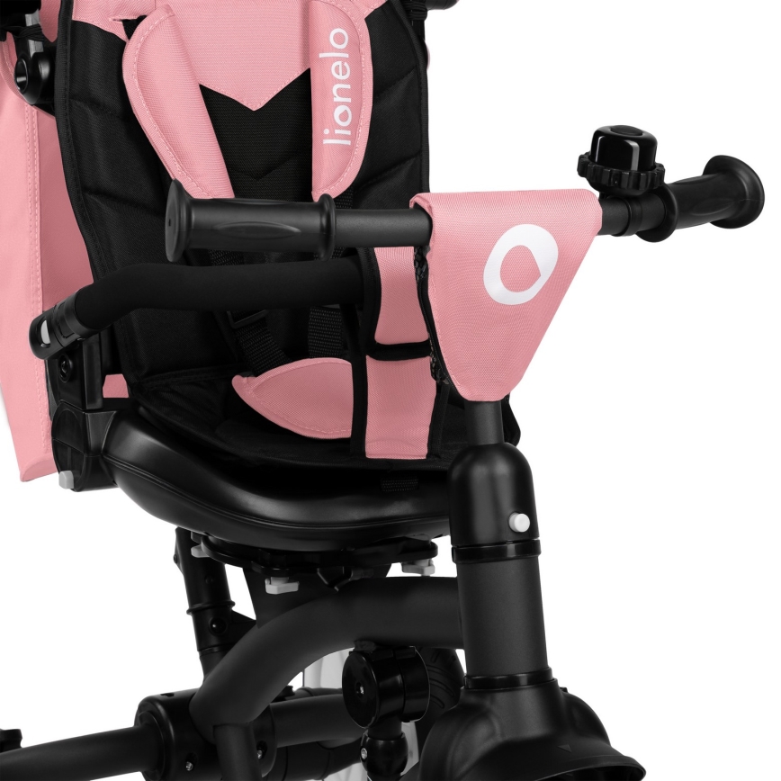 Lionelo - Παιδικό τρίκυκλο TRIS PLUS Ροζ τριαντάφυλλο
