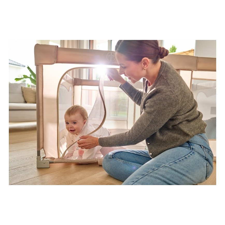 Lionelo - Παρκοκρέβατο FLORENCE σε χρώμα μπεζ άμμου