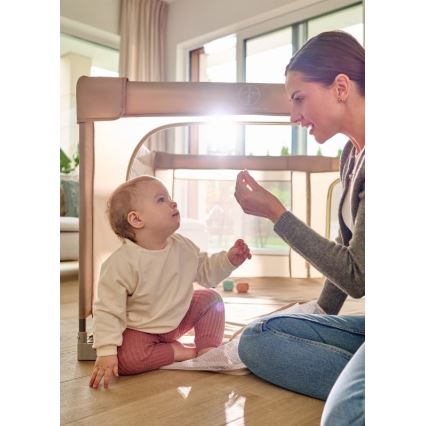 Lionelo - Παρκοκρέβατο FLORENCE σε χρώμα μπεζ άμμου