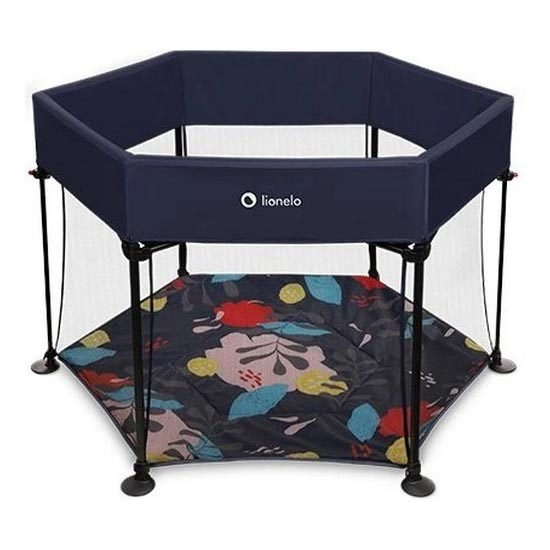 Lionelo - Παρκοκρέβατο ROEL σκούρο μπλε