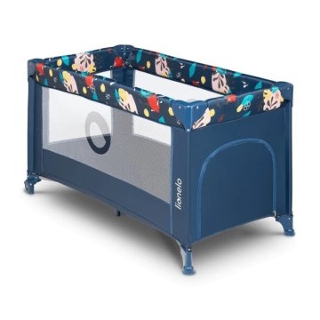 Lionelo - Παρκοκρέβατο STEFI σκούρο μπλε