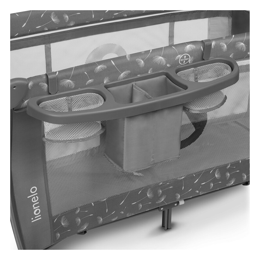 Lionelo - Παρκοκρέβατο SVEN PLUS γκρι