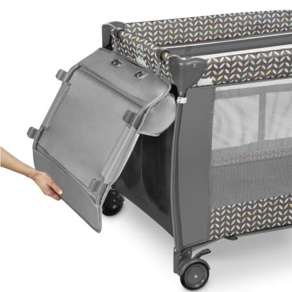 Lionelo - Παρκοκρέβατο SVEN PLUS γκρι