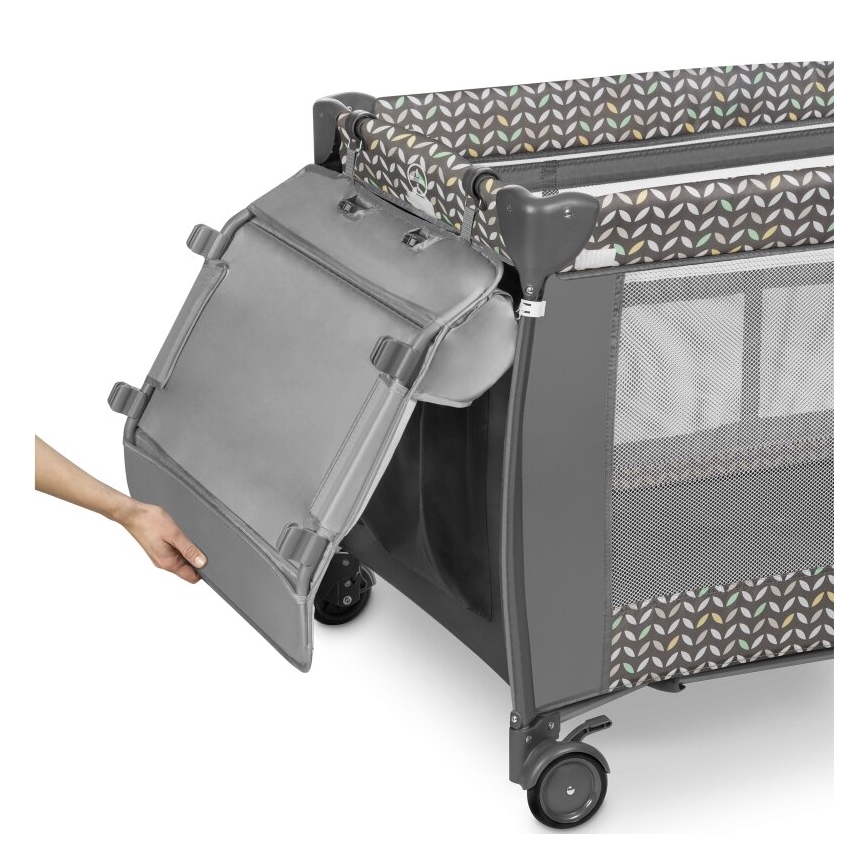 Lionelo - Παρκοκρέβατο SVEN PLUS γκρι