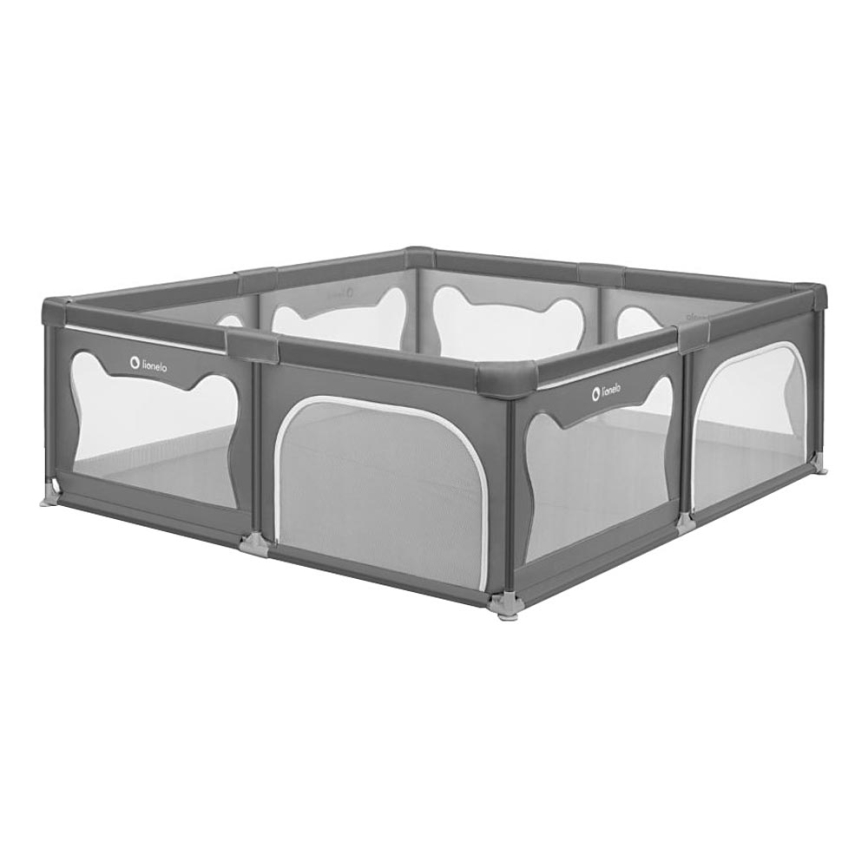Lionelo - Παρκοκρέβατο WILLOW XL γκρι